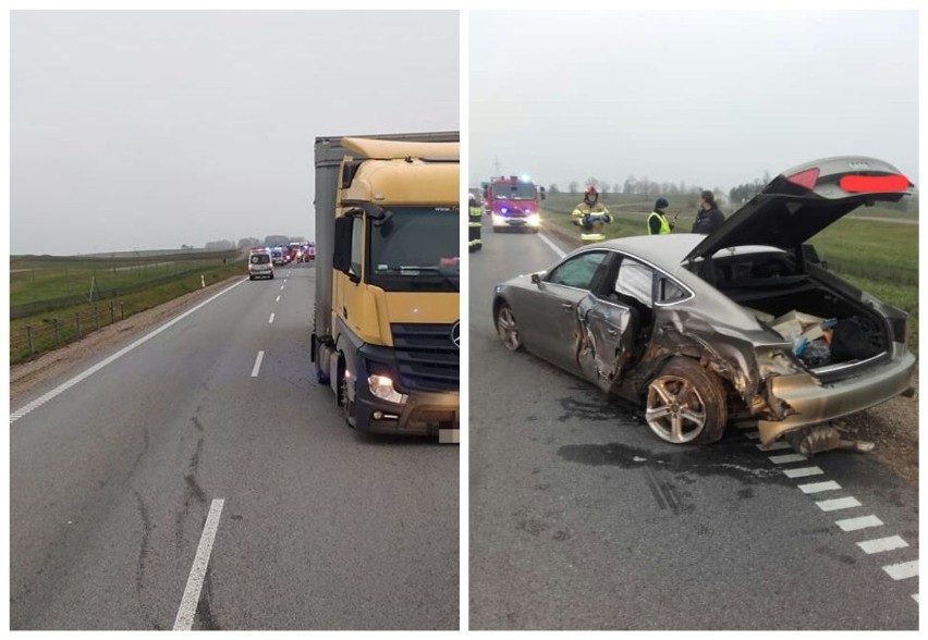 Janówka: Wypadek na DK 8. Na trasie Suwałki - Augustów samochód ciężarowy zderzył się z osobówką