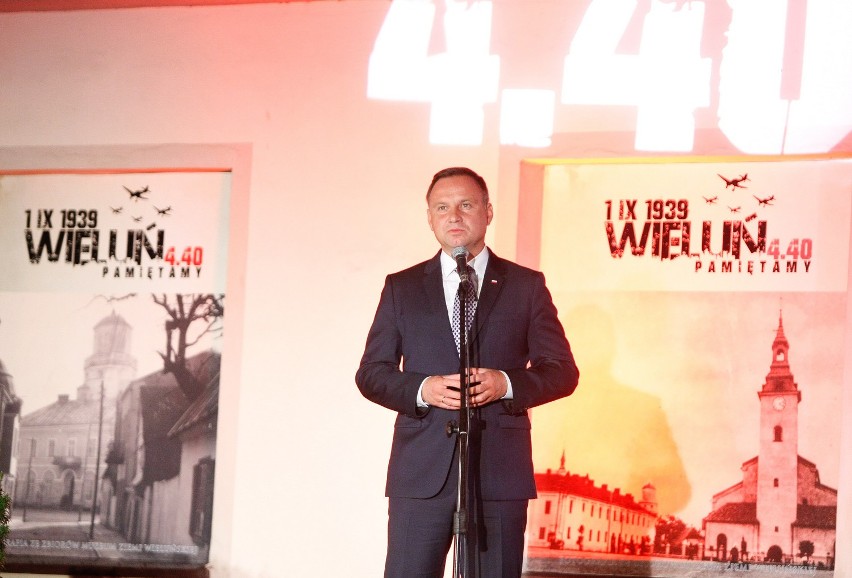 78. rocznica wybuchu II wojny światowej. Prezydent Andrzej Duda na uroczystościach w Wieluniu [FOTO]