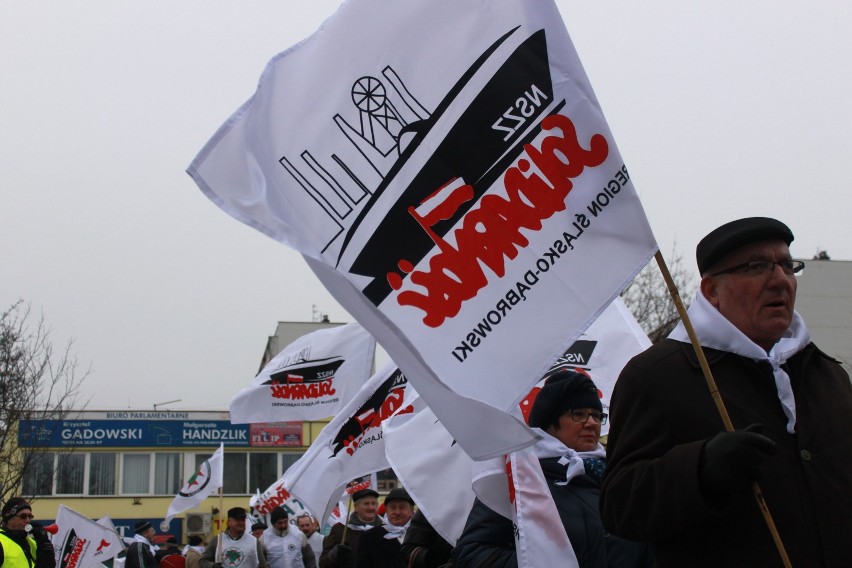 Strajk na Śląsku: Pikieta w Jastrzębiu-Zdroju [ZOBACZ ZDJĘCIA]