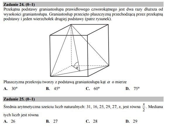 Matura 2016: Matematyka poziom podstawowy [ODPOWIEDZI, ARKUSZ CKE]