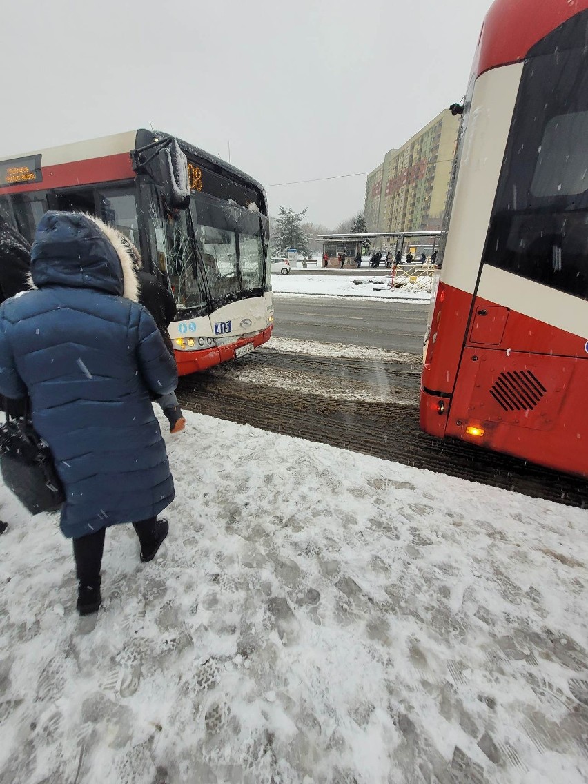 Dąbrowa Górnicza - zderzenie autobusów