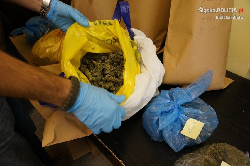 Policjanci z Bielska-Białej przejęli 2 kg marihuany