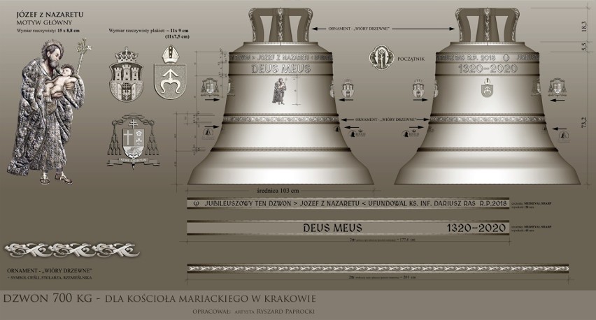 Dzwon Józef z Nazaretu będzie bogato zdobiony