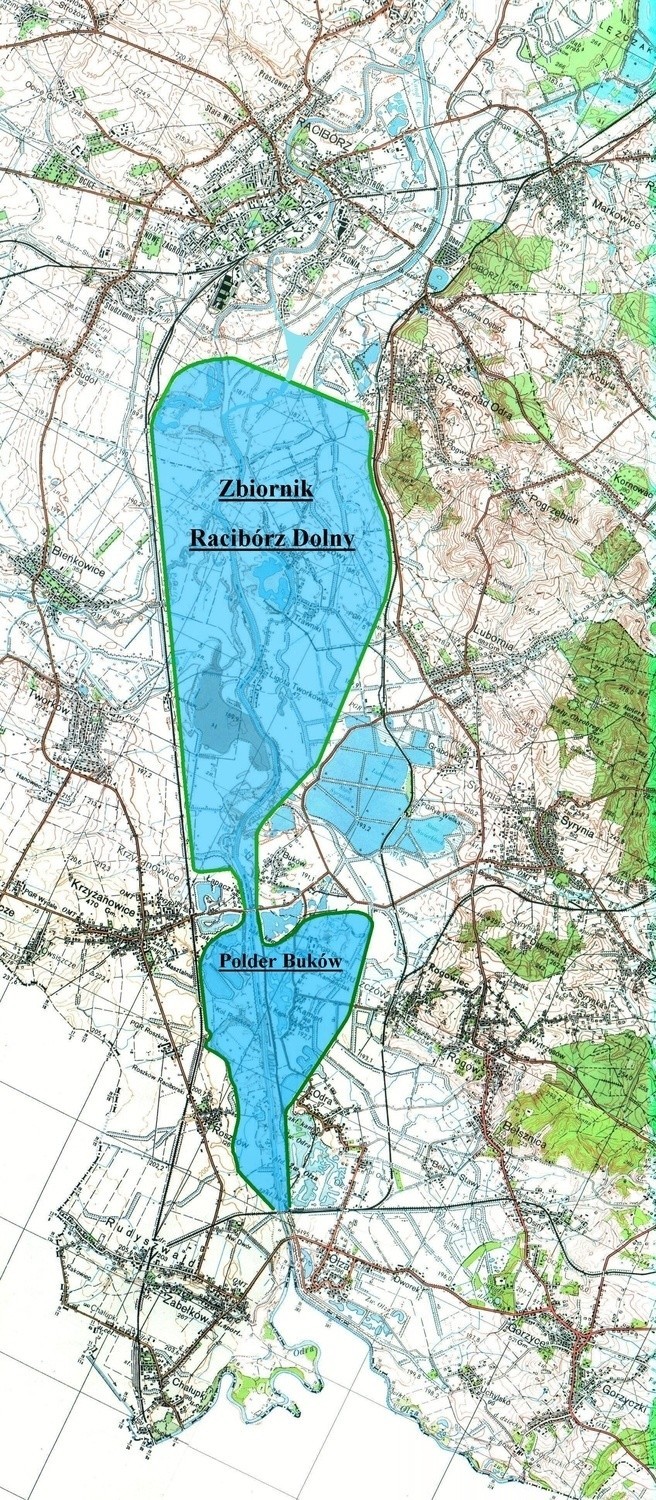Zbiornik Racibórz ma zatrzymać falę powodziową