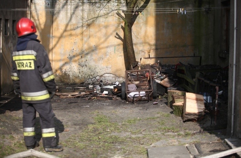 Pożar mieszkania na ul. Powstańców Wielkopolskich [zdjęcia]