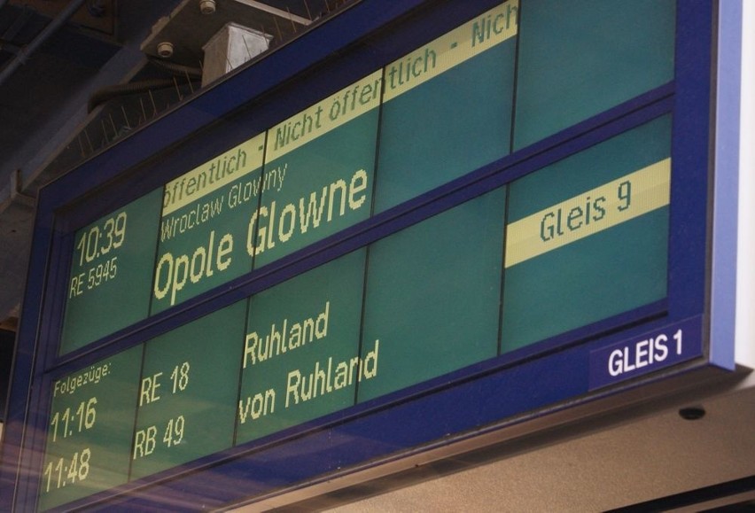Pociąg specjalny przyjechał z Berlina do Opola.