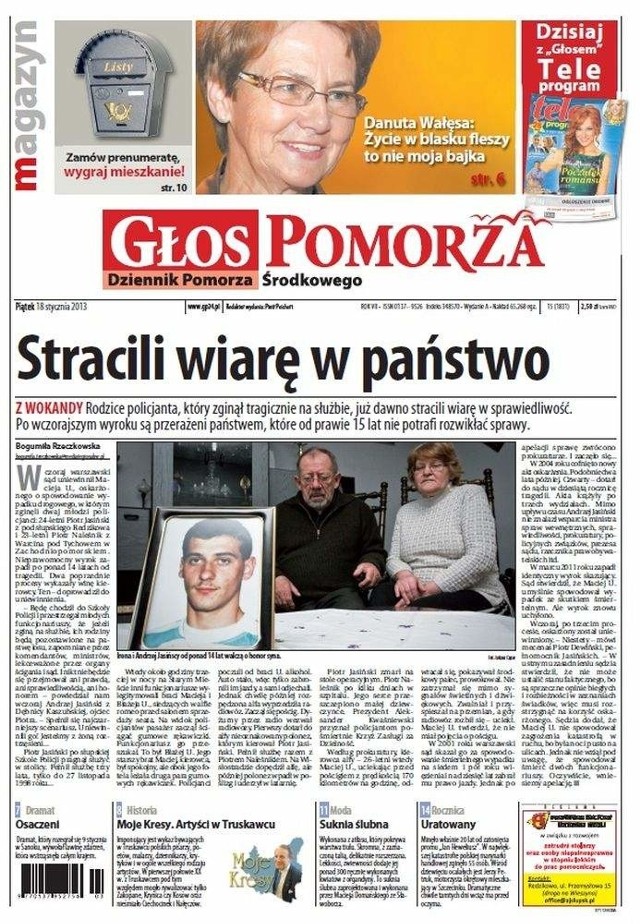 W piątek w "Głosie": Stracili wiarę w państwo, najpiękniejsza suknia ślubna, rok inwestycji i inne historie.