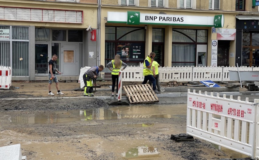 Awaria i zalanie al. Wojska Polskiego Szczecin. 23.08.2022