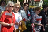 Święto Konstytucji 3 Maja w Miastku. Przemarsz i uroczystości pod Pomnikiem Narodu Polskiego