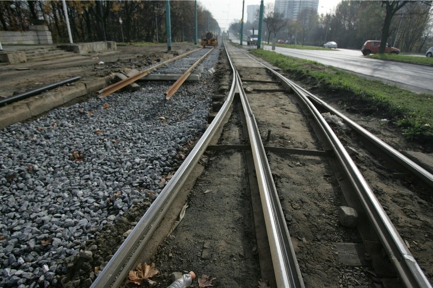 25.10.2013 chorzow remont torowiska na trasie chorzow...