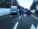 Wypadek w Olkuszu. Zderzyły się trzy samochody, jedna osoba ranna