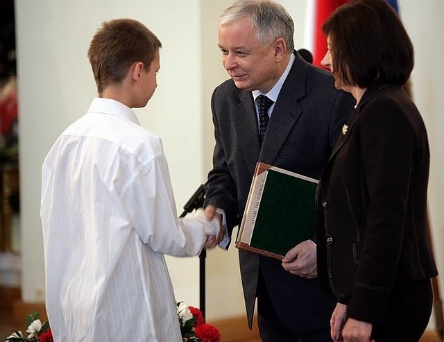 Prezydent gratuluje Mateuszowi Banasiowi