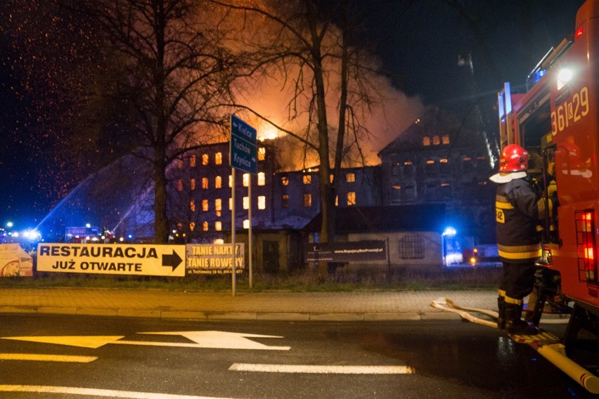 Pożar Młyna Szancera w Tarnowie.