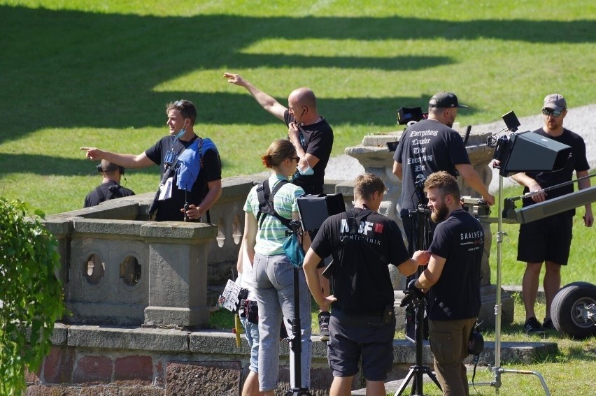 David Hasselhoff na planie filmowym w Bożkowie na Dolnym...