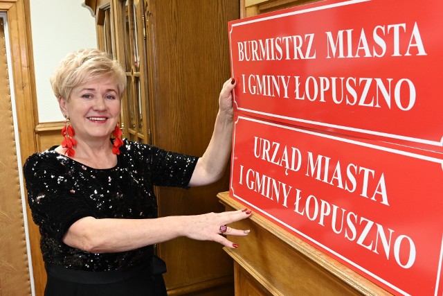 Irena Marcisz - do 31 grudnia 2022 wójt Łopuszna. Od 1 stycznia 2023 będzie burmistrzem