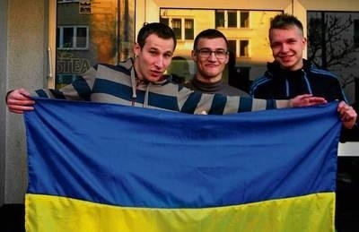 Bohdan, Igor, Artem - mimo że mieszkają w Polsce, nie zapominają o swoich ukraińskich korzeniach FOT. ANNA KUZMUK