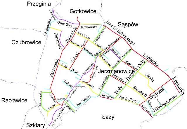 Jest propozycja, żeby ulicę prowadzącą od drogi krajowej do centrum wsi nazwać ul. Jana Sroczyńskiego