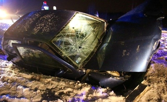 Wypadek w Lipie spowodował pijany kierowca