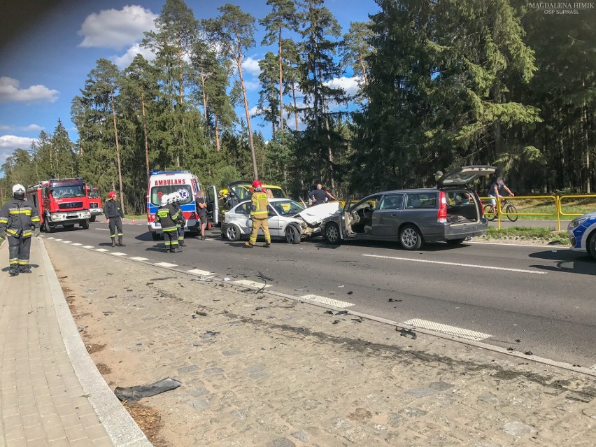 Pólko. Wypadek na drodze Białystok - Supraśl. Zderzyły się...
