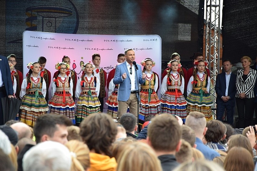 Prezydent RP Andrzej Duda pojawił się na pikniku w Puławach