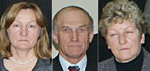 (od lewej) Marianna Wira, Mieczysław Rutkowski, Ewa Kwiecień