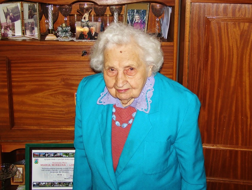 Maria Mirecka-Loryś mimo 99 lat cieszy się fantastyczną...