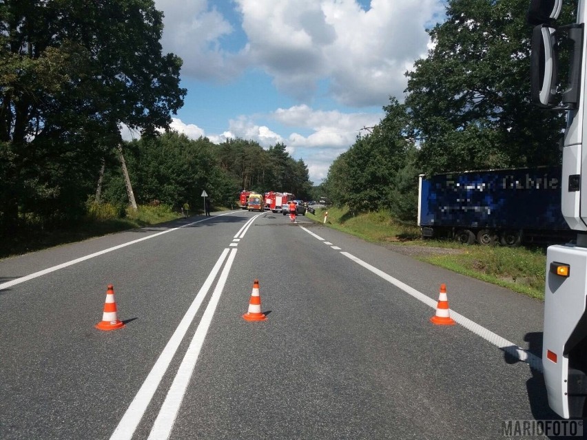 Wypadek w Osowcu na DK45.