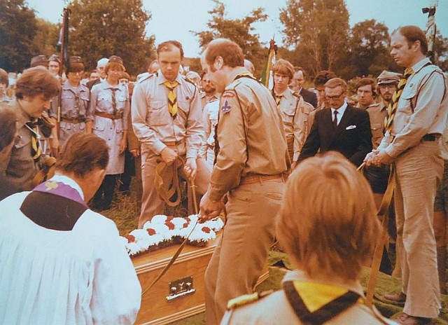 Pogrzeb druha Bolesława Klepackiego w Londynie, w 1980 roku