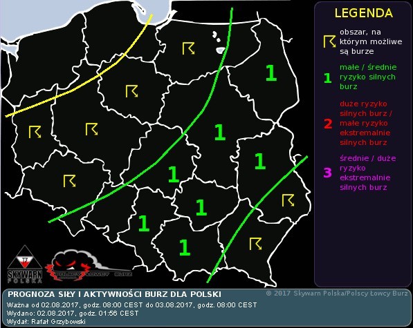 Ostrzeżenie przed burzami