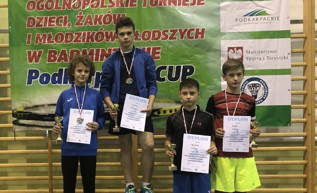Trójka medalistów z Podkarpacia w grze pojedynczej młodzików młodszych