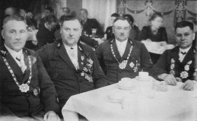 Na zdjęciu od lewej Franciszek Gramowski, Stanisław Kozłowski, Szczepan Orłowski i Sylwester Muszyński