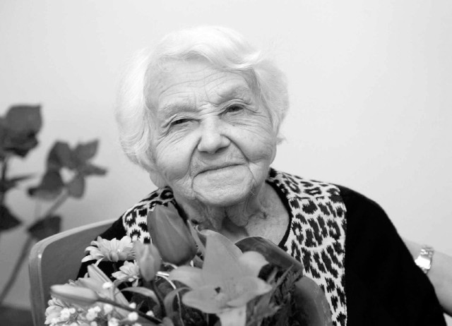 Regina Anna Łupińska nie żyje. Miała 102 lata. To najstarsza mieszkanka miasta