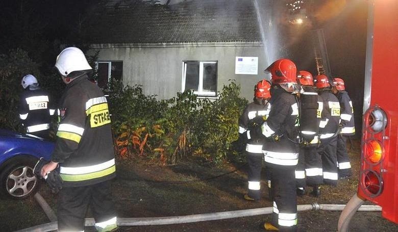 Pożar niedaleko Szubina. Zapalił się domek jednorodzinny