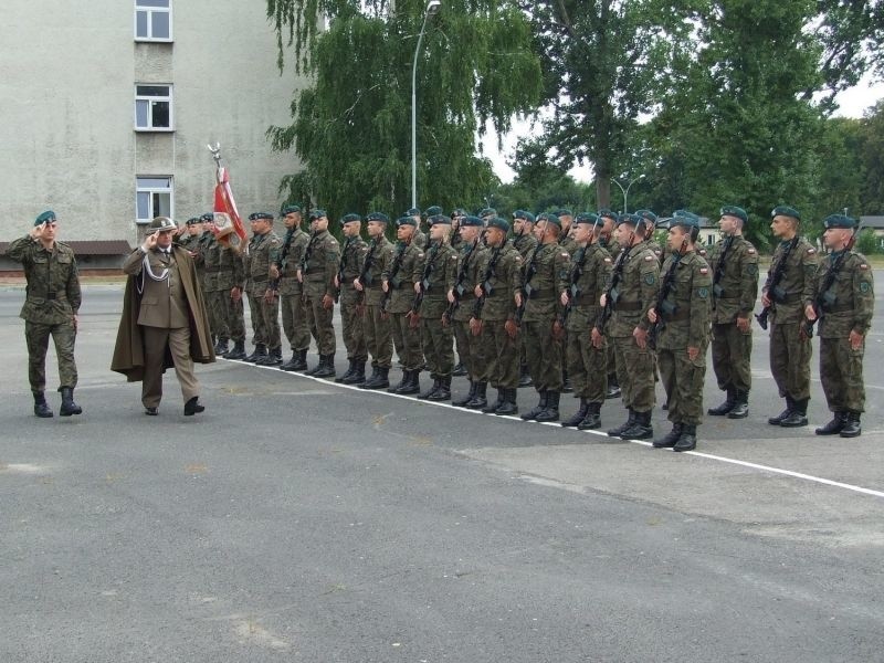 Żołnierzy powitał podpułkownik Marian Szymula.