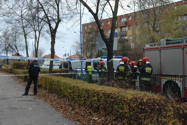 Bombę znaleziono na skwerku przy ul. Wojska Polskiegow Głogowie.