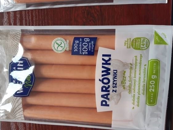 Produkt: „Parówki z szynki Kraina Wędlin Nature”, 250 g...