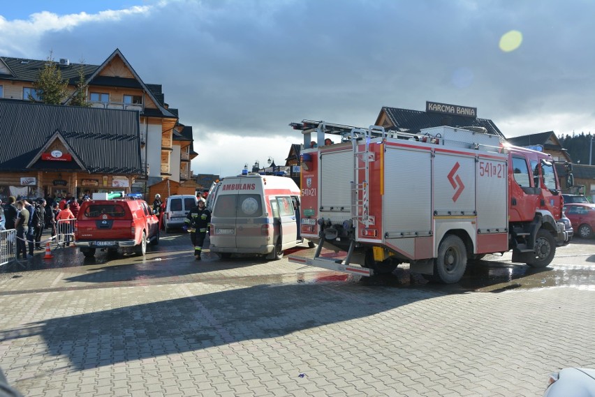 Miejsce tragicznego wypadku w Białce Tatrzańskiej