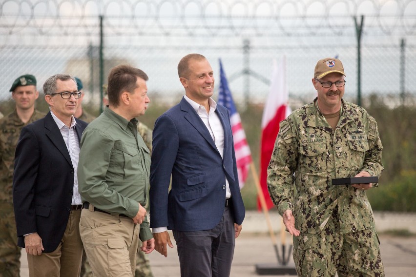 Minister Mariusz Błaszczak z wizytą w Redzikowie.