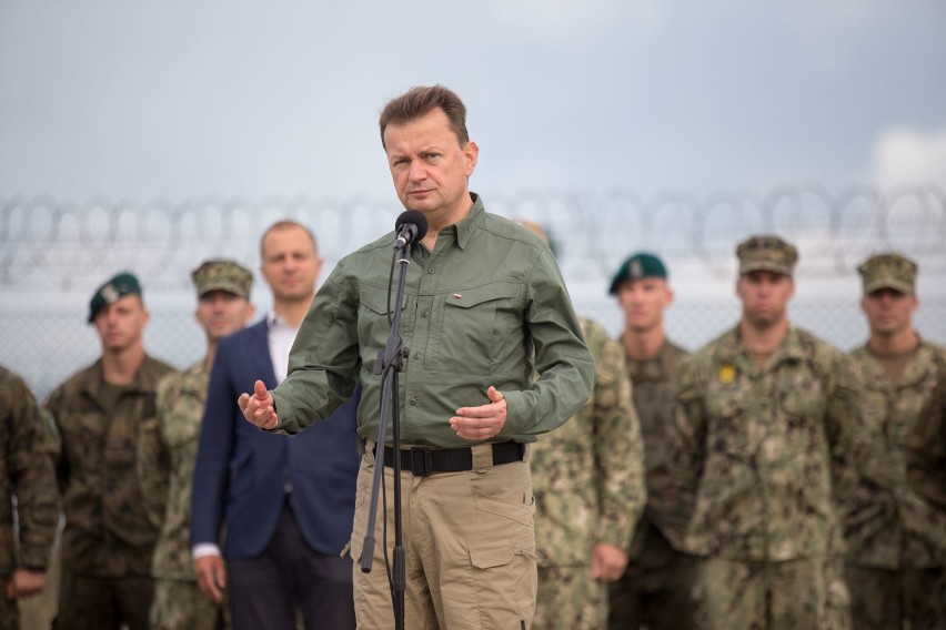 Minister Mariusz Błaszczak z wizytą w Redzikowie.