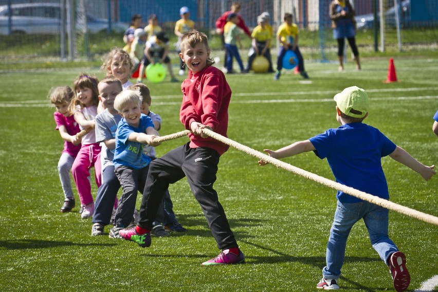 Przedszkolaki rywalizowały na sportowo