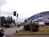 Wypadek w Bielsku-Białej: seat dachował obok Sarniego Stoku ZDJĘCIA