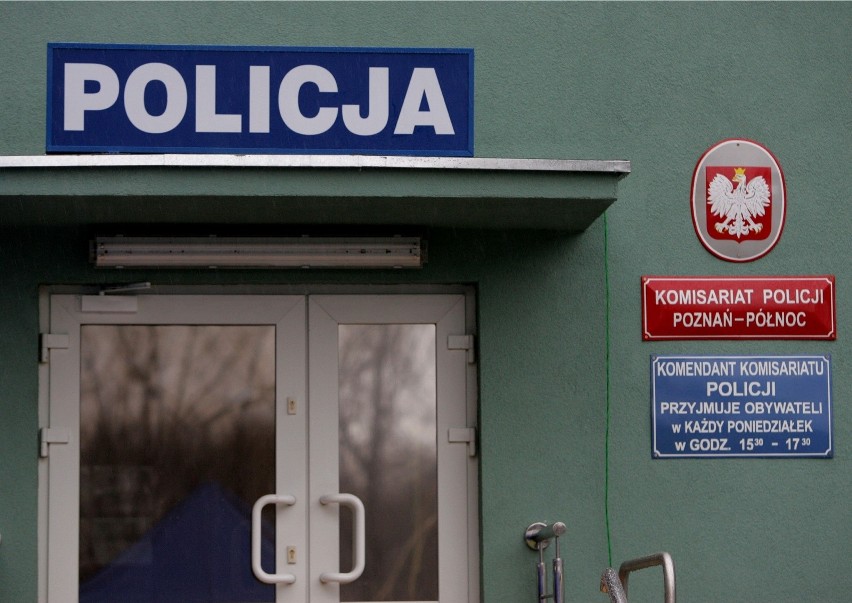 Komisariat Policji Poznań Północ mieści się na os. Jana III...