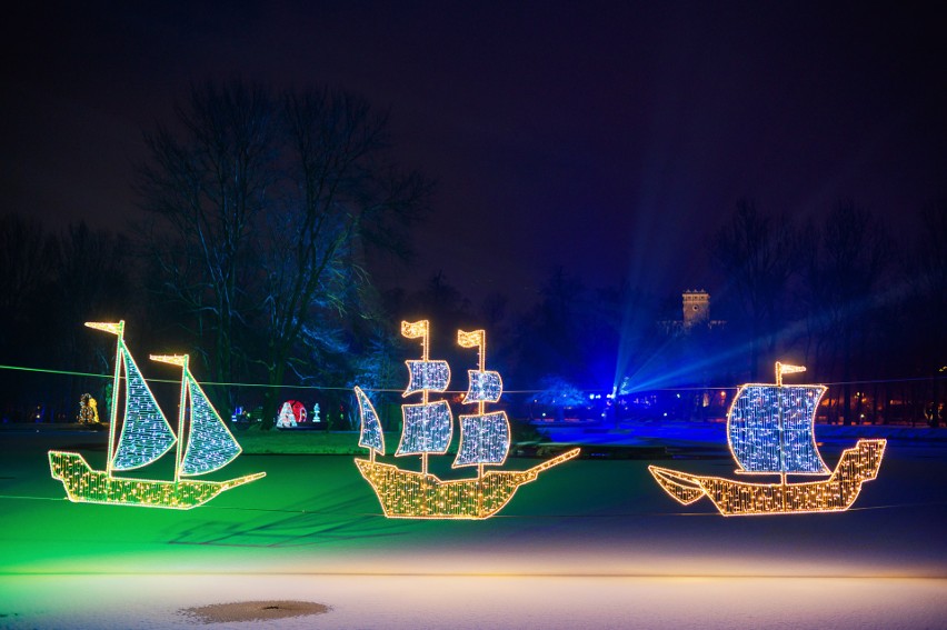 Zdjęcie z parku iluminacji realizowanego przez wrocławską...