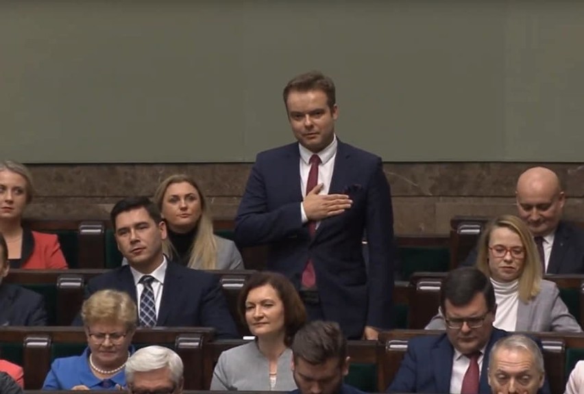 Bardzo podekscytowany pierwszym dniem w Sejmie był Rafał...