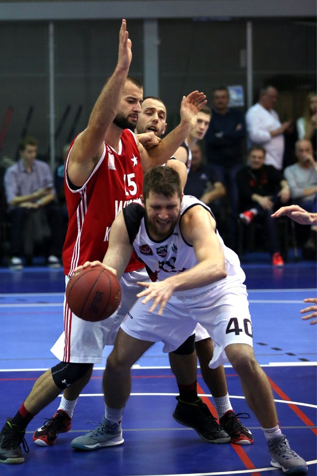 Kadr z meczu AGH Kraków