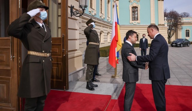 Prezydent Andrzej Duda odwiedził Ukrainę w przededniu wojny.