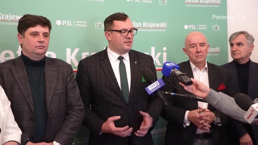 Konferencja prasowa w biurze Polskiego Stronnictwa Ludowego...