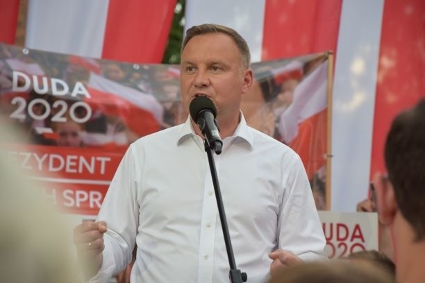 Wiec wyborczy Andrzeja Dudy w Nowej Soli, 2 lipca 2020 r.