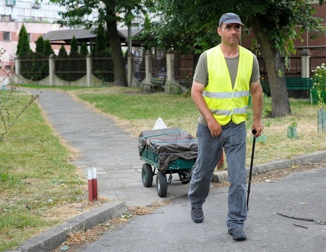 Ostatnie dwa dni Piotr Suchan spędził w Łapach. W nogach miał już ponad 200 km, jakie przeszedł spod Giżycka. Przed nim jeszcze ponad 400 km.