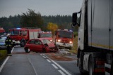 Śmiertelny wypadek na DK 25 w Obkasie w powiecie sępoleńskim. Nie żyje 49-latek z gminy Kamień [zdjęcia]